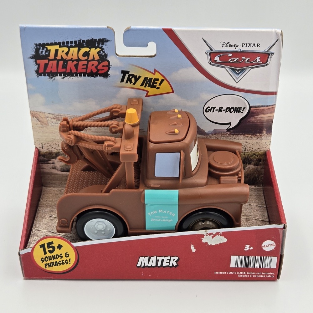 Disney Pixar Cars Track Talkers Mater Talking Tow Truck By Mattel